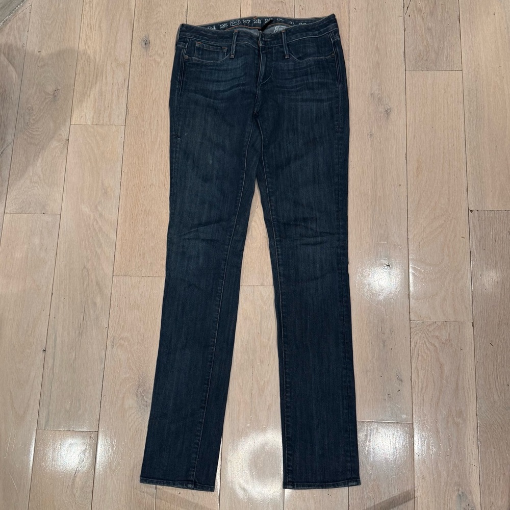 Earnest Sewn Women's Deep Indigo Low Rise Skinny Jeans sz 26